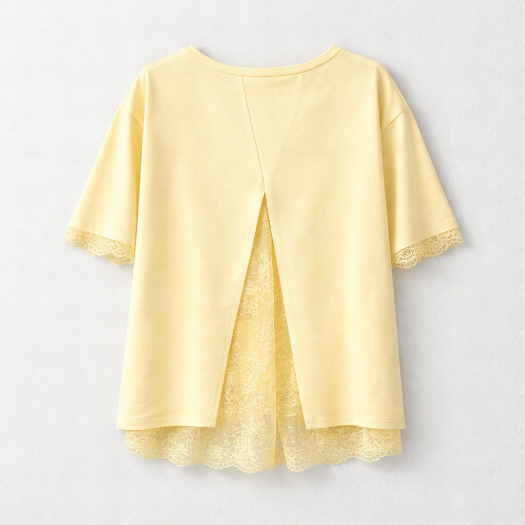 T-shirt dos nu dentelle