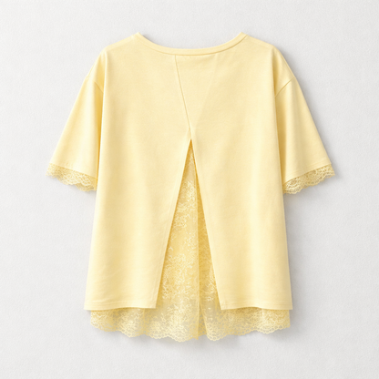 T-shirt dos nu dentelle