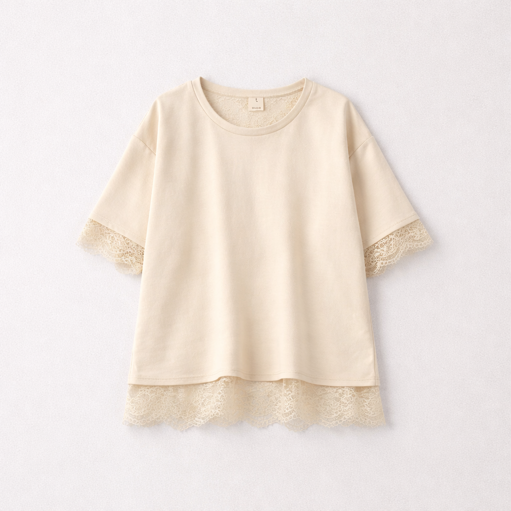 T-shirt dos nu dentelle