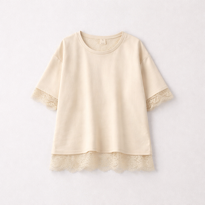 T-shirt dos nu dentelle