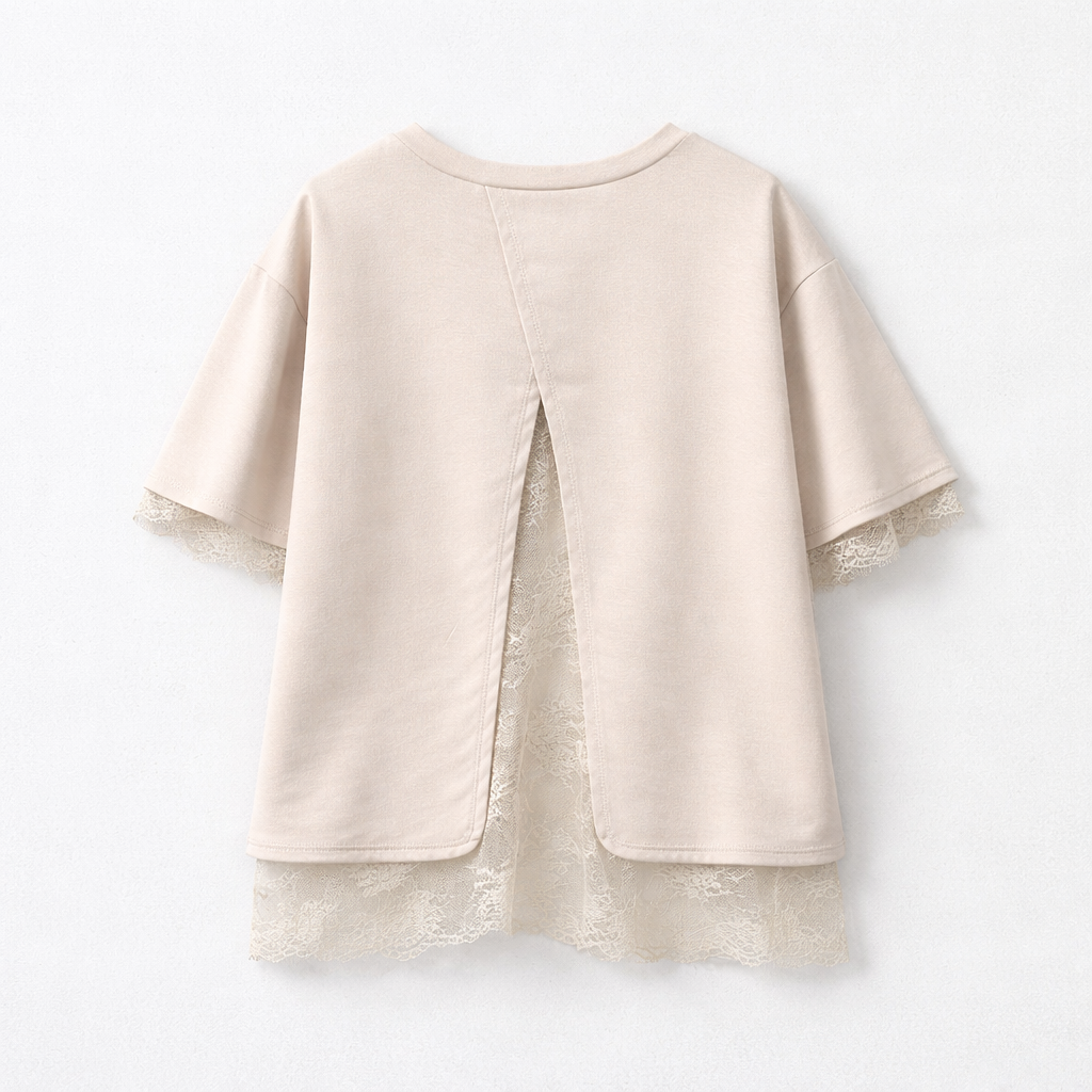 T-shirt dos nu dentelle