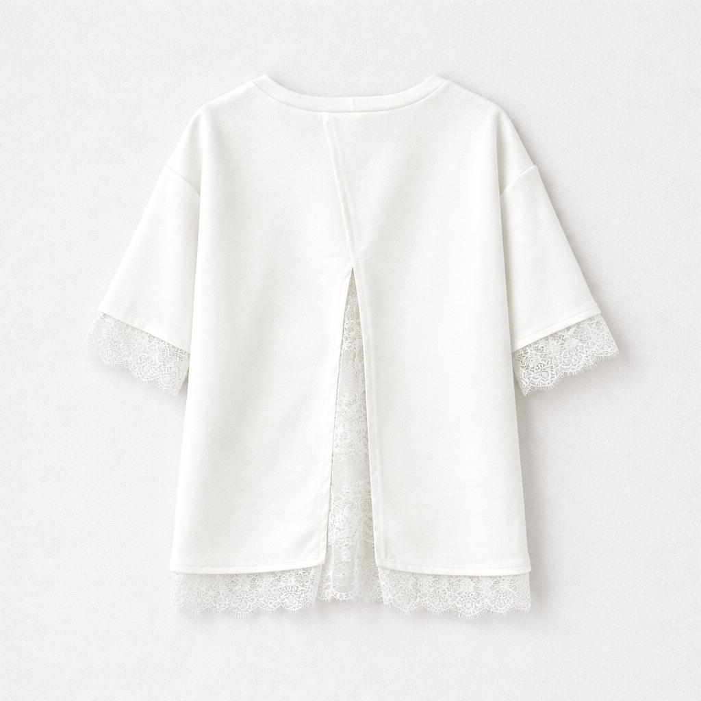 T-shirt dos nu dentelle