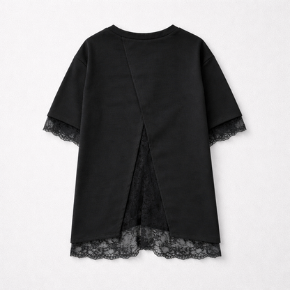 T-shirt dos nu dentelle