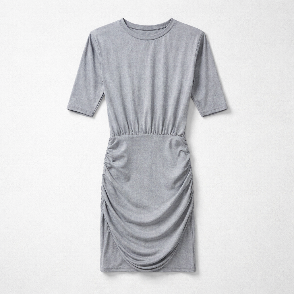 Robe t-shirt plissée