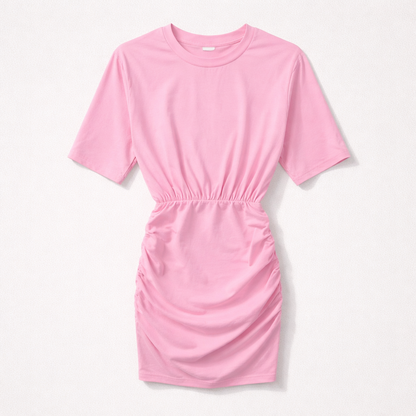 Robe t-shirt plissée