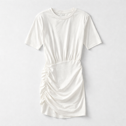 Robe t-shirt plissée