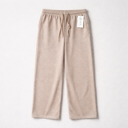 Pantalon côtelé beige