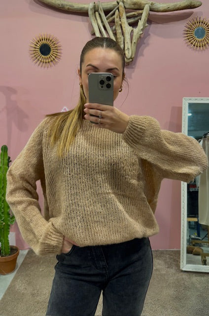 Pull Chouchou beige